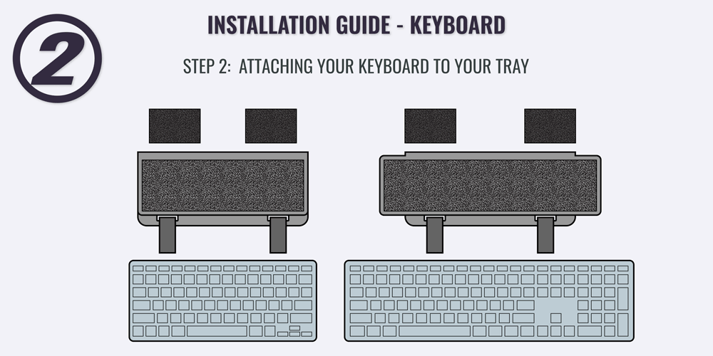 Cintweak Keyboard Tray Installation Guide - Keyboard 2 of 4
