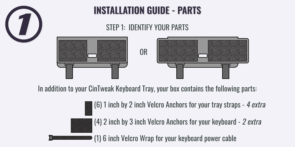 Cintweak Keyboard Tray Installation Guide - Parts 1 of 3