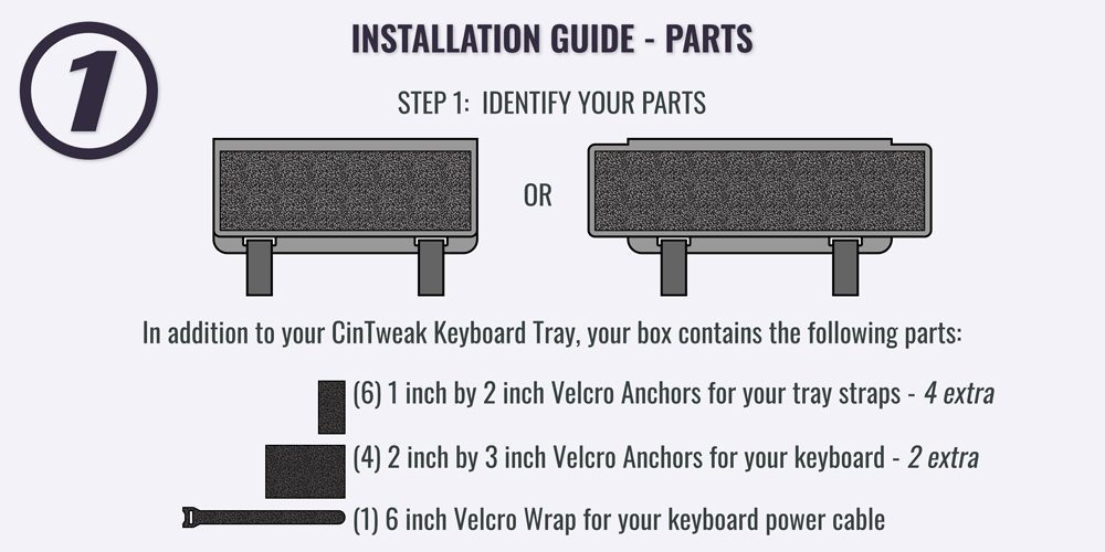 Cintweak Keyboard Tray Installation Guide - Parts 1 of 3
